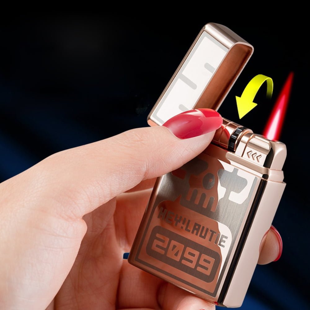 Induction Ignition Lighter Windproof Turbo Torch Lighters For Men