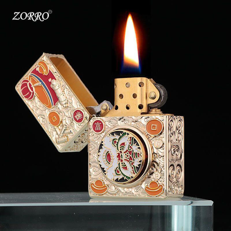 Zorro Armor Kerosene Lighter Windproof Creative Engraving