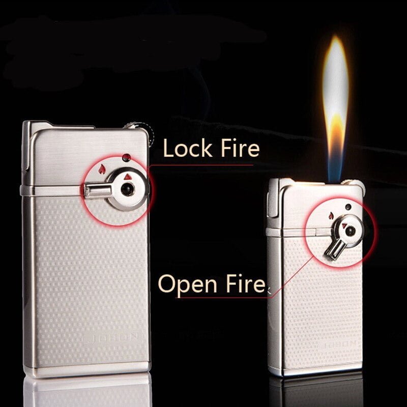 Jobon Two Flames Lighter Butane Torch Smoking Gifts Lighters For Men