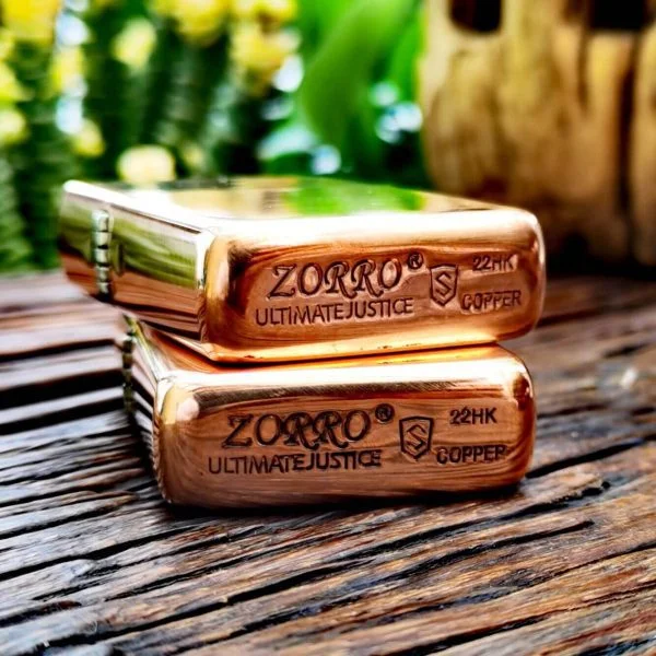 Zorro 902s Deep Carved Copper Kerosene Lighter Windproof