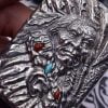 Zorro Silver Handmade Indian Chief Carved Lighter