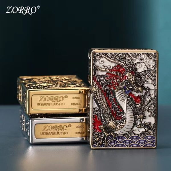 Zorro Snake Dragon Kerosene Lighter