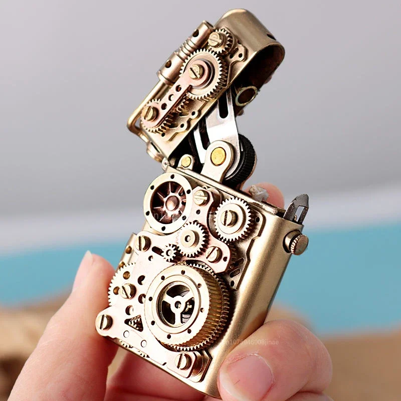Zorro Steampunk Gear Linkage Kerosene Lighter